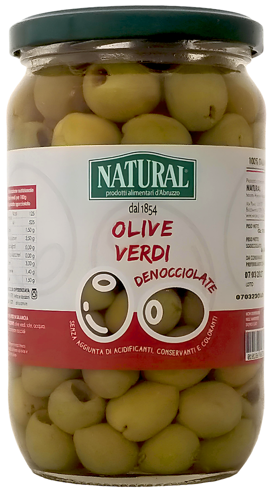Olive denocciolate verdi